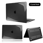 Чехол для ноутбука Apple Macbook Air Pro Retina M1 Chip 11 12 13 15 дюймов, для 2020 Pro 13 A2338 A2289 A2179, прозрачный черный Жесткий Чехол