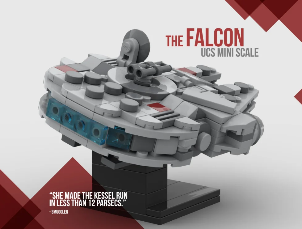 Конструктор Звездный маленький Детский конструктор Сокол Тысячелетия сборка и