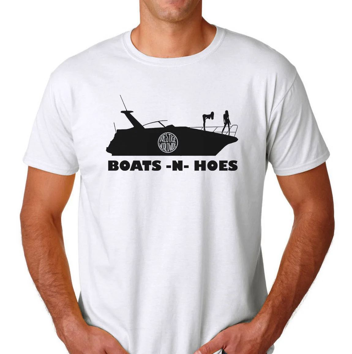 Boats N Hoes футболка престиж по всему миру шаг братьев будет Феррелл и Рейли короткий