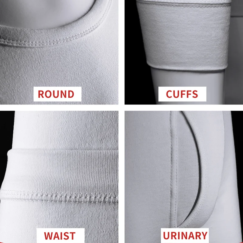 Мужская хлопковая термо одежда зимняя холодная погода Снег 15℃ белый гей