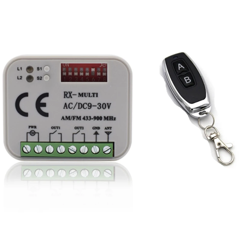

Remote Control Switch Receiver 433MHz 868MHz 390 MHz RX Multi-Receiver AC/DC 9-30V 300-868MHz Garage Door Receiver