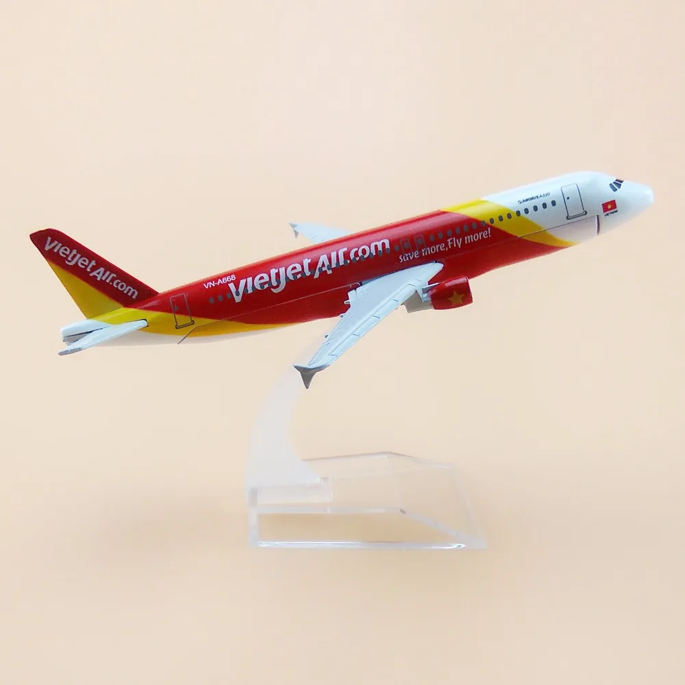 Модель самолета вьетнамская VietJet Air A320 авиакомпании 16 см|gift|gift giftsgifts kids |