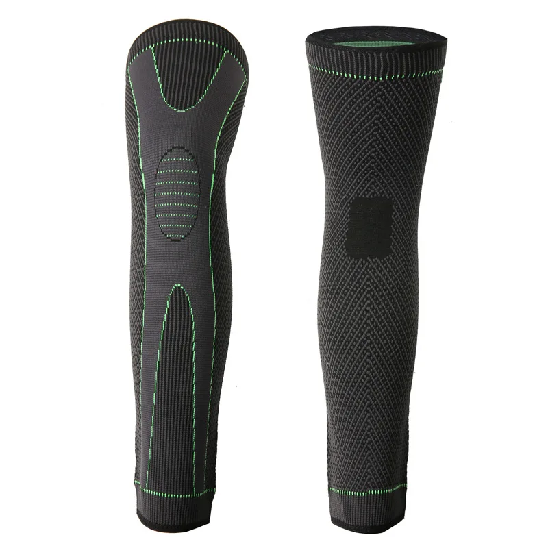 1 Шт. Зеленый Удлиненный Наколенник Компрессионные Бандажи Для Артрита Дышащая Защита Суставов Поддержка Облегчение Боли Тренировок Фитнес