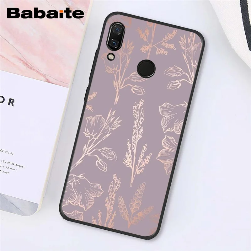 Babaite Золотой Розовый Блестящий розовый Love Herat чехол для телефона для Xiaomi Redmi8 4X 6A S2 Go Redmi 5 5Plus Note4 5 7 Note8Pro