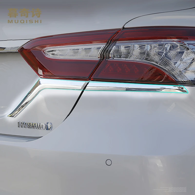 Декоративные наклейки на заднюю фару для Toyota Camry 2018 19 2020 Хромирование  | Хромирование -4000932454625