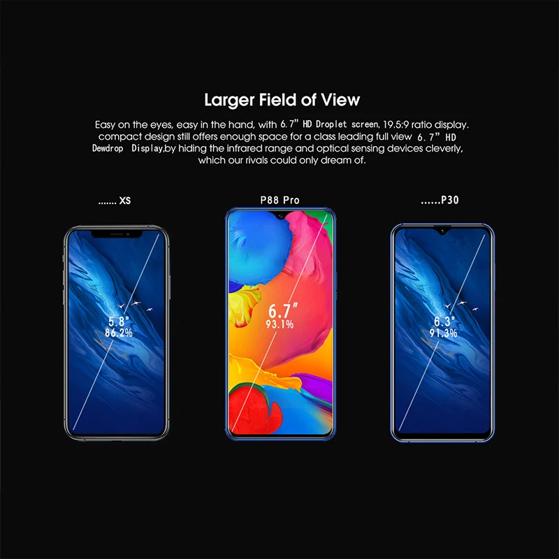 Глобальная версия три тыловых камеры Четырехъядерный 4 Гб + 64 мобильный телефон 6 0