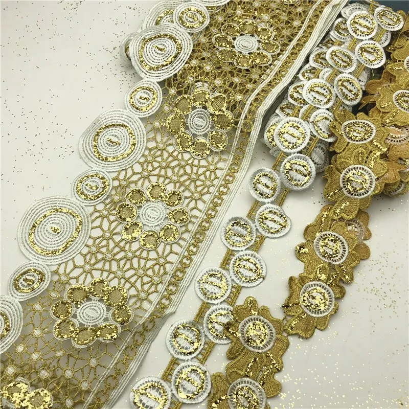 Кружевная лента с цветочной вышивкой для детей 5 ярдов | Дом и сад