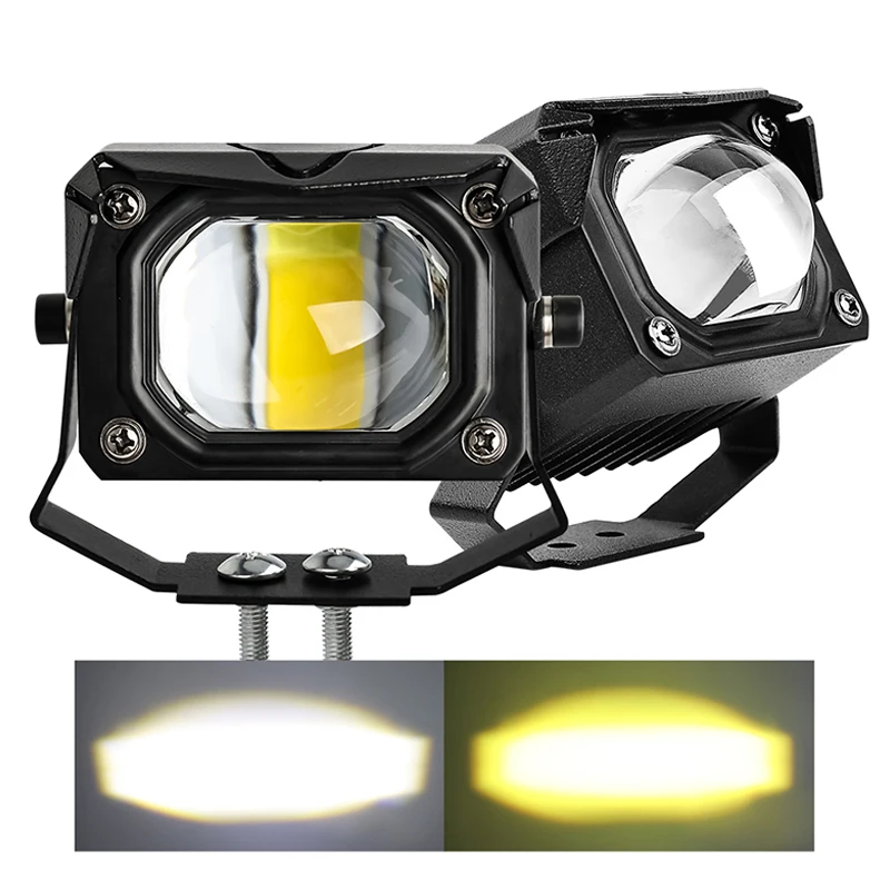 

2 шт. 12D светодиодные рабочие фары 6000K Белый 3500K желтый Дальний свет Противотуманные фары s точесветильник фары для автомобилей грузовиков внедорожников мотоциклов 12 В 24 В.