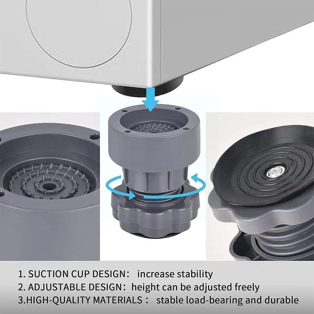 

4 шт., противоскользящие напольные противоударные накладки на стиральную машину