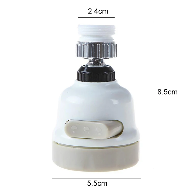 

Removable Kitchen Tap Head 360 Rotatable Faucet Water Saving Filter Sprayer I88