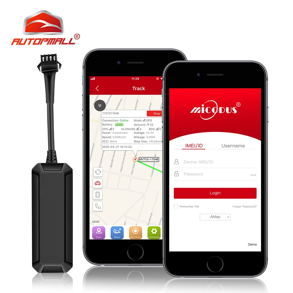 Мини GPS трекер для автомобиля локатор бесплатное приложение Micodus MV710 Отключение