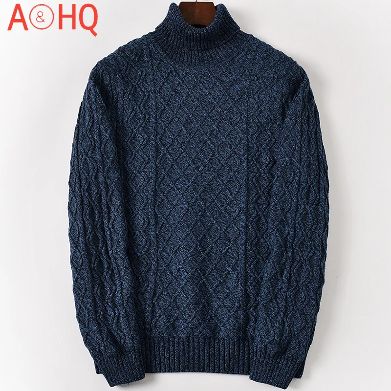 

Fleece Warm Cotton Turtleneck Sweater Men Winter Pullovers Male Turtle Neck plus size XXXL 4XL 5XL 6XL 7XL