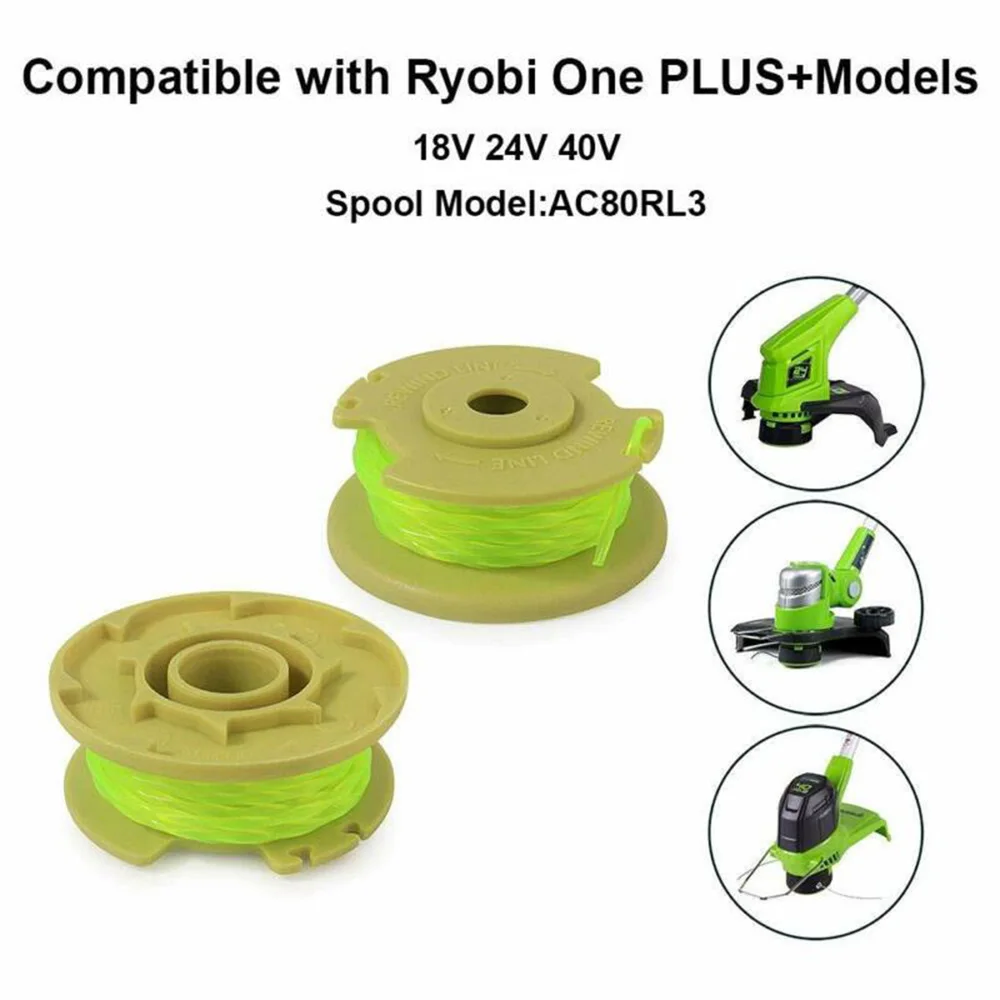 6 шт. для Ryobi One PLUS AC80RL3 .080 дюймов витая линия 18 в 24 В и 40 аксессуары замены|Детали
