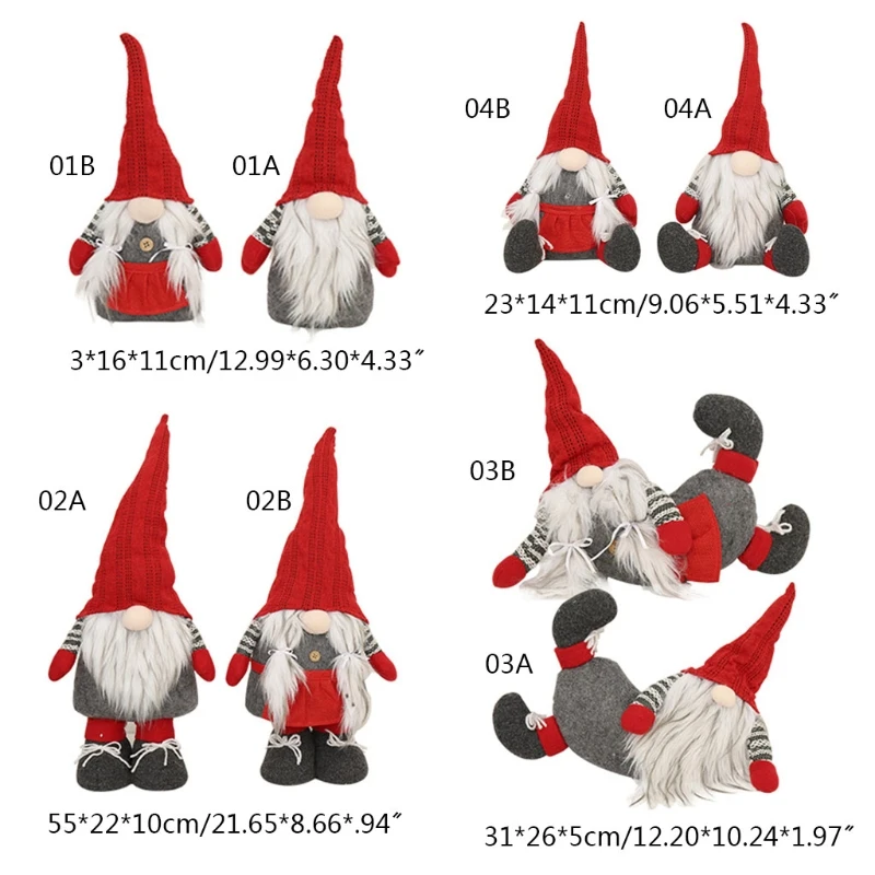 

Holiday Gnome Handmade Swedish Tomte Christmas Elf Decoration Cute Swedish Gnomes Ornaments Thanks Giving Day Gifts