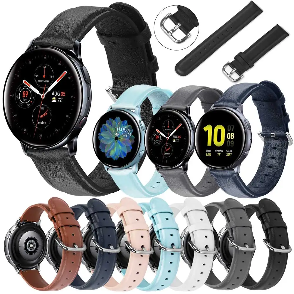 Ремешок кожаный для Samsung Galaxy Watch 46 мм сменный быстросъемный браслет Fossil Q Founder 22