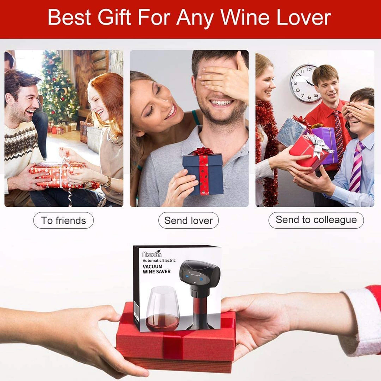 

Sealer Automatic Vacuum Kitchen Bottle Silicone Wine Corks Tool Keep Fresh For Up To 7 Days Gift Pump ABS Plastic Stopper