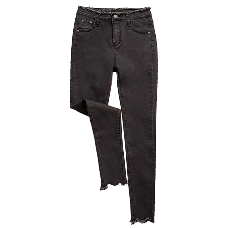 2019 New Jeans Large Size 4XL Women's Spring Summer Basic Paragraph Pants Slim Tight Wild Cotton Autumn Female B50 | Женская одежда