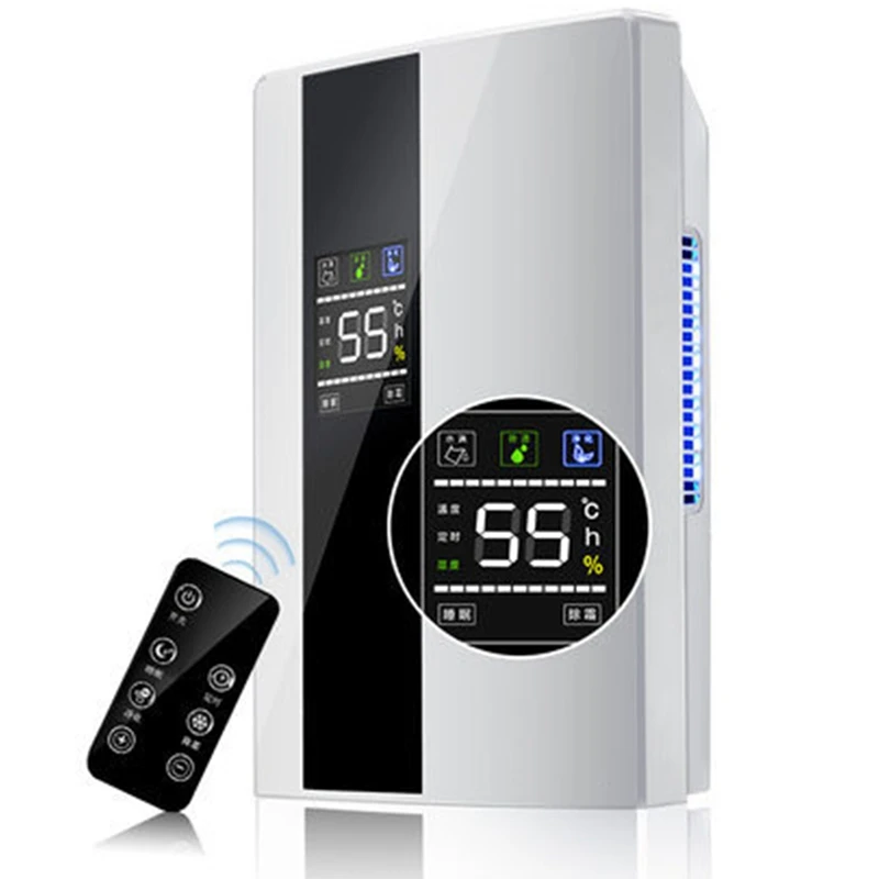 

Electric Portable Dehumidifier,2.2L Intelligent Air Dryer, Electric Dehumidifier for Bedroom Bathroom EU Plug