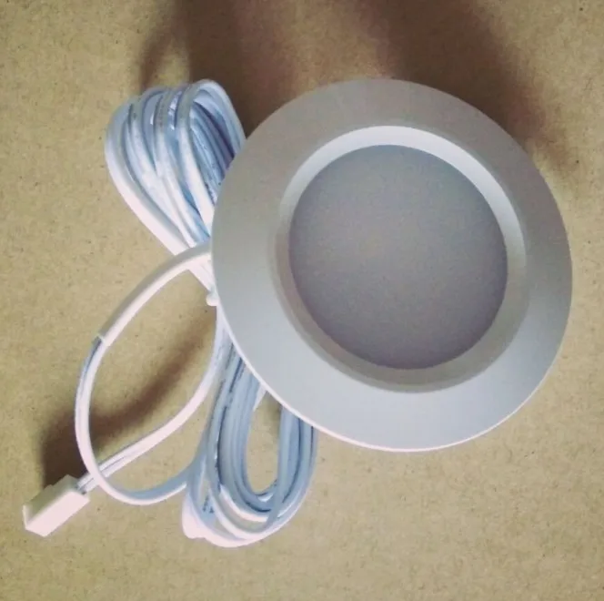 Светодиодный светильник для шкафа s освещение 12 В 3 Вт соединительная круглая