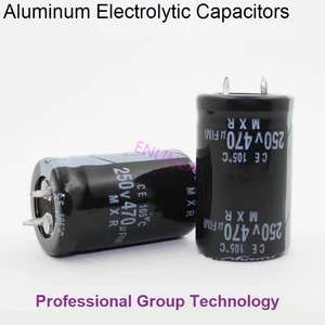 Алюминиевый электролитический конденсатор, 4 шт.лот, 250 В, 470 мкФ, 250 В, 470 мкФ Ф, размер 22*40 мм, 20%