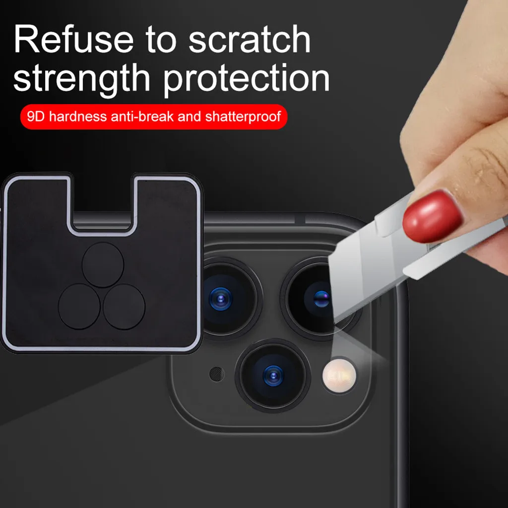 Закаленное стекло протектор 3 отверстия объектив камеры пленка для iPhone 11Pro 1 шт/2