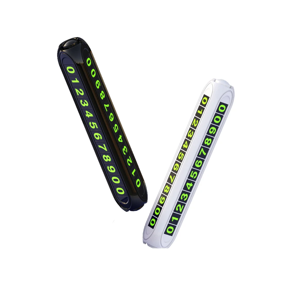

Brand new 2020 luminous temporary parking sign sticker black air freshener car phone number card aromatherapy accessories