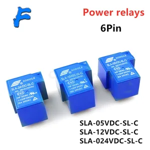 2PCS Power relays SLA-05VDC-SL-C SLA-12VDC-SL-C SLA-24VDC-SL-C 5V 12V 24V 30A 6PIN T90 new and original