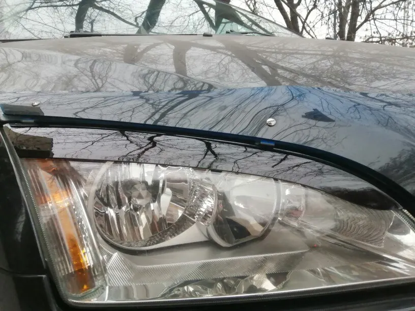 Для Форд Фокус 2 focus накладки на фары ресницы реснички брови фонари свет пластик