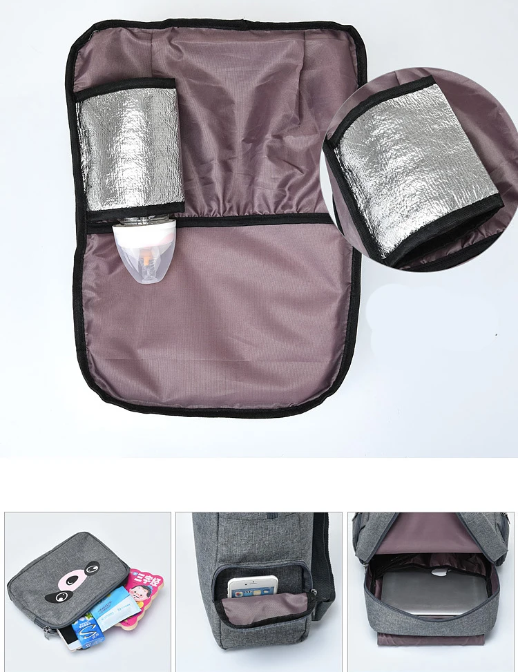 

Chuwanglin Women Backpack FemaleMultifunction Waterproof parent-child Bag Black School Backpacks Teenager For Girls R52106
