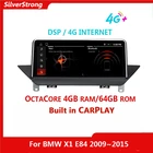 Автомагнитола CARPLAY для BMW, мультимедийный проигрыватель 2DIN с IPS экраном 10,25 дюйма, iDrive, GPS-навигацией, для BMW X1, E84, 2009-2015