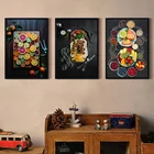 Постер с изображением фруктов в скандинавском стиле, настенные принты, Картина на холсте с изображением еды, домашний декор для столовой, без рамы