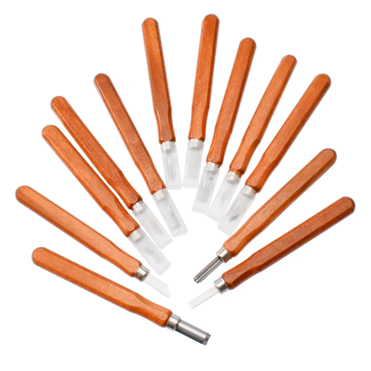 12 шт. набор ручных ножей для резьбы по дереву инструментов скульптурные ножи