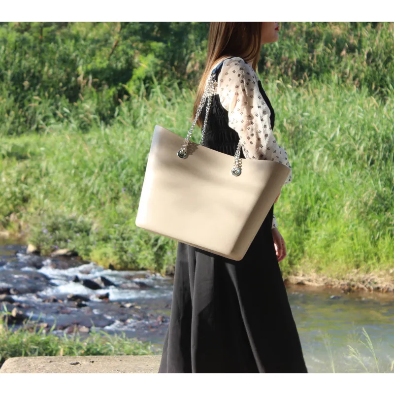 

Shoulder Women Large Capacity Canvas EVA Silicone Fashion Tote Bag Women Handle Handbag Causal Messenger Crossbody Bag Women