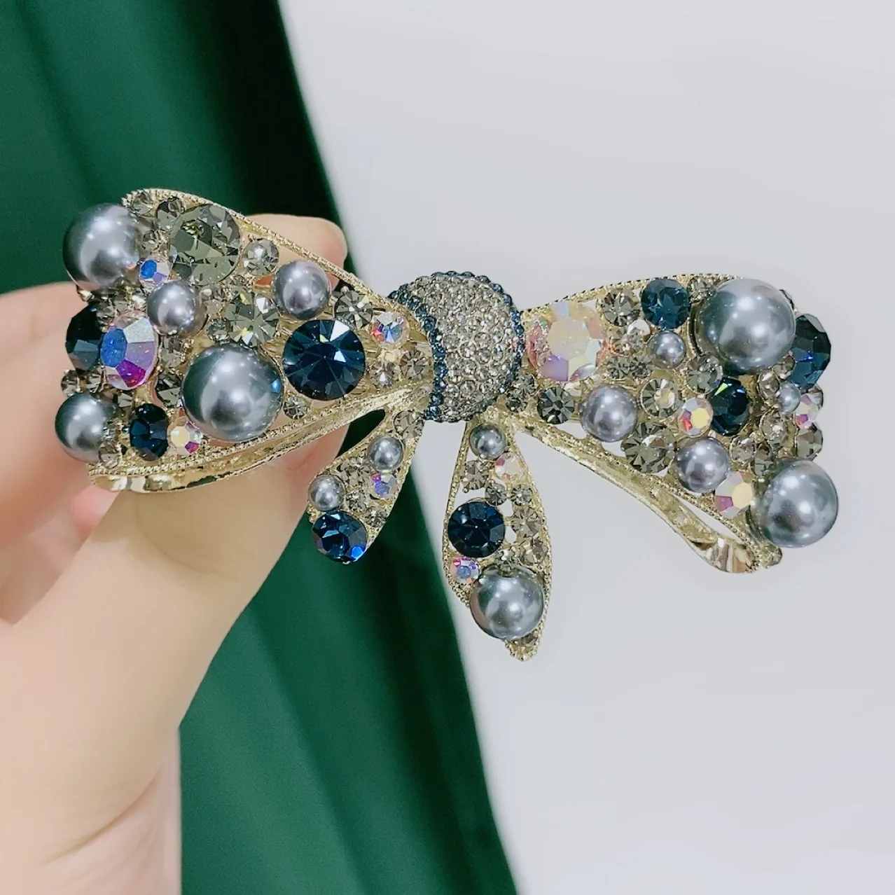 

The new paragraph 8 centimeters pearl spring clip bow top clamp head clamp