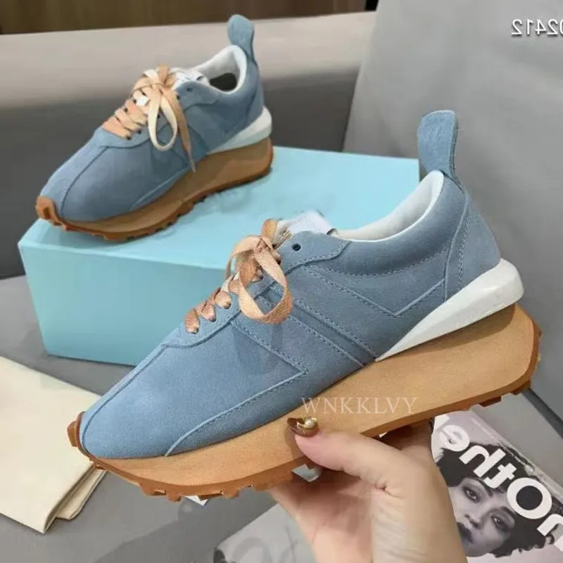 

Spring Thick Sole Casual Daddy Shoes Women Flat Mixed Color Lace Up Patchwork Sneakers Outdoor Walk Tennis Shoes 2020 Unisex