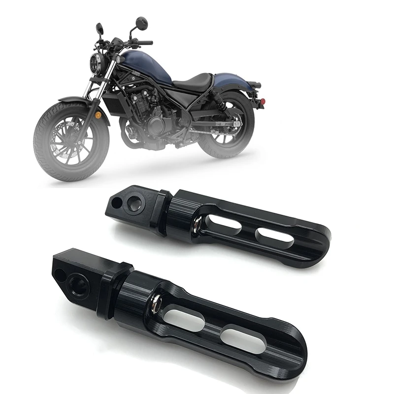 

2Pcs Motorcycle Rear Passenger Foot Pegs Pedals Footrest for Honda CMX300 CMX 500 REBEL 2017-2021