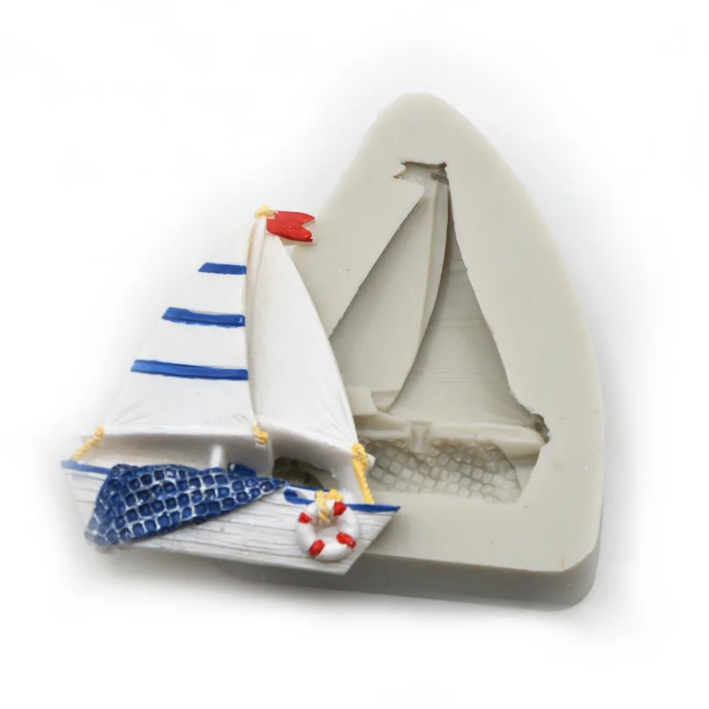 Пиратский корабль силиконовая форма для помадки инструменты украшения тортов