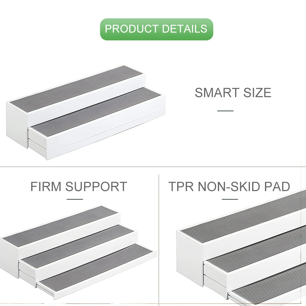 3 ярусных ящика стойка для специй нескользящая полка кладовой кухонного хранения