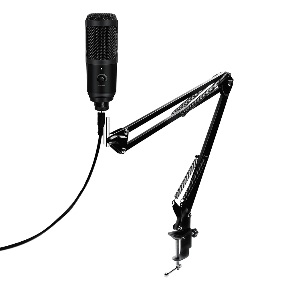 USB микрофон конденсаторный микрофон записи с подставкой для Mac портативных ПК караоке потоковая Twitch Голосовая Подкачка для Youtube