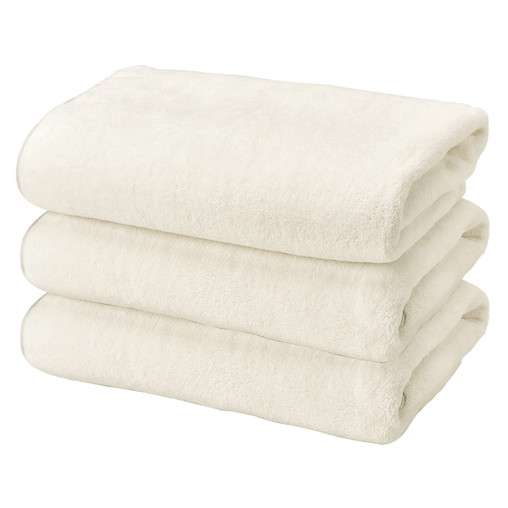 

Soft Bath Towel Rapid Drying Microfiber Bath Towel Set of 3 Multi-color Large Antibacterial Bath Towel for Home Bathing Tools