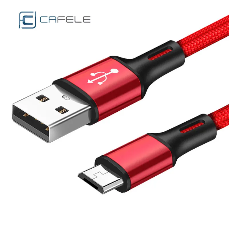 Cafele Micro USB кабель 2A Быстрая зарядка 1 5 м Одна Головка строка данных для Xiaomi huawei samsung