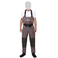3 ply durable and comfortable breathable stocking foot chest wader for men and women river waders for duck hunting fly fishing