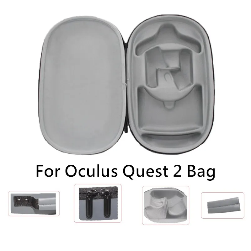 

For Oculus Quest 2 VR Gaming Headset Travel Carrying Case Hard EVA Protective Bag For Oculus Quest2 VR Accessories Storage Box