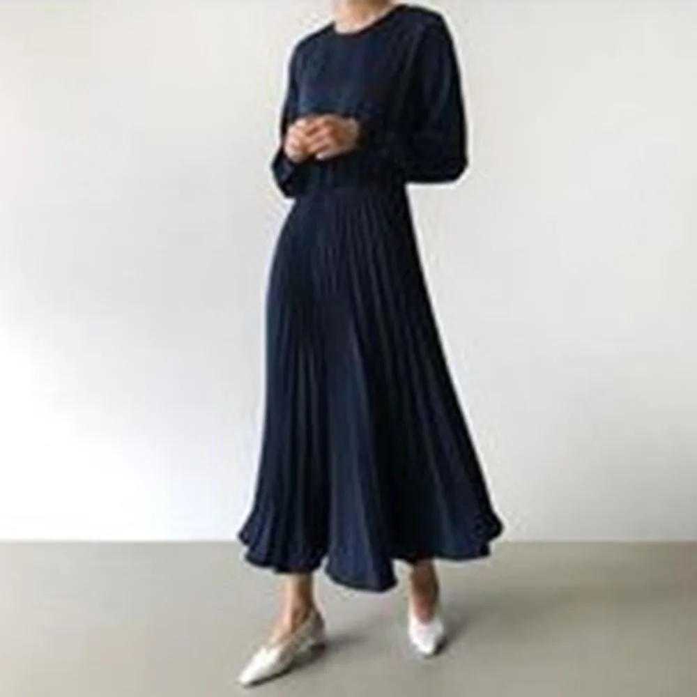 

Dress 2021 New Waist Light Mature Style Western Style French First Love Dress Super Fairy Pleated Chiffon Dresses Female Wear