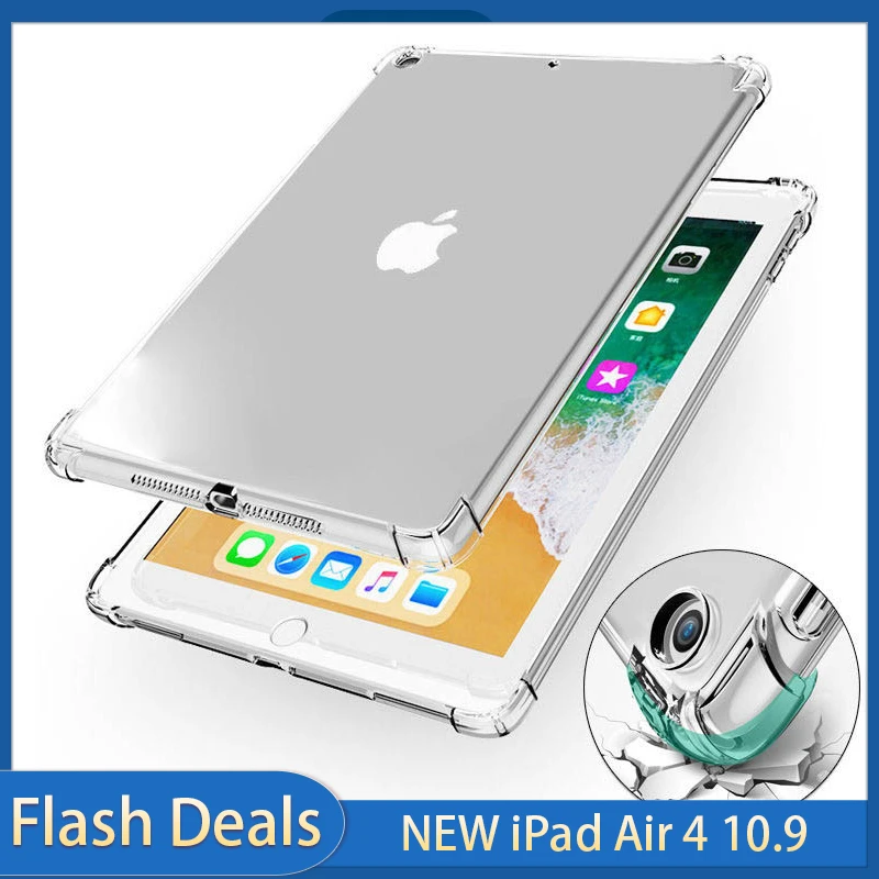 Прозрачный бампер чехол для iPad mini 1 2 3 4 5 9 7 дюймов MacBook air pro 10 11 12 Прозрачная крышка