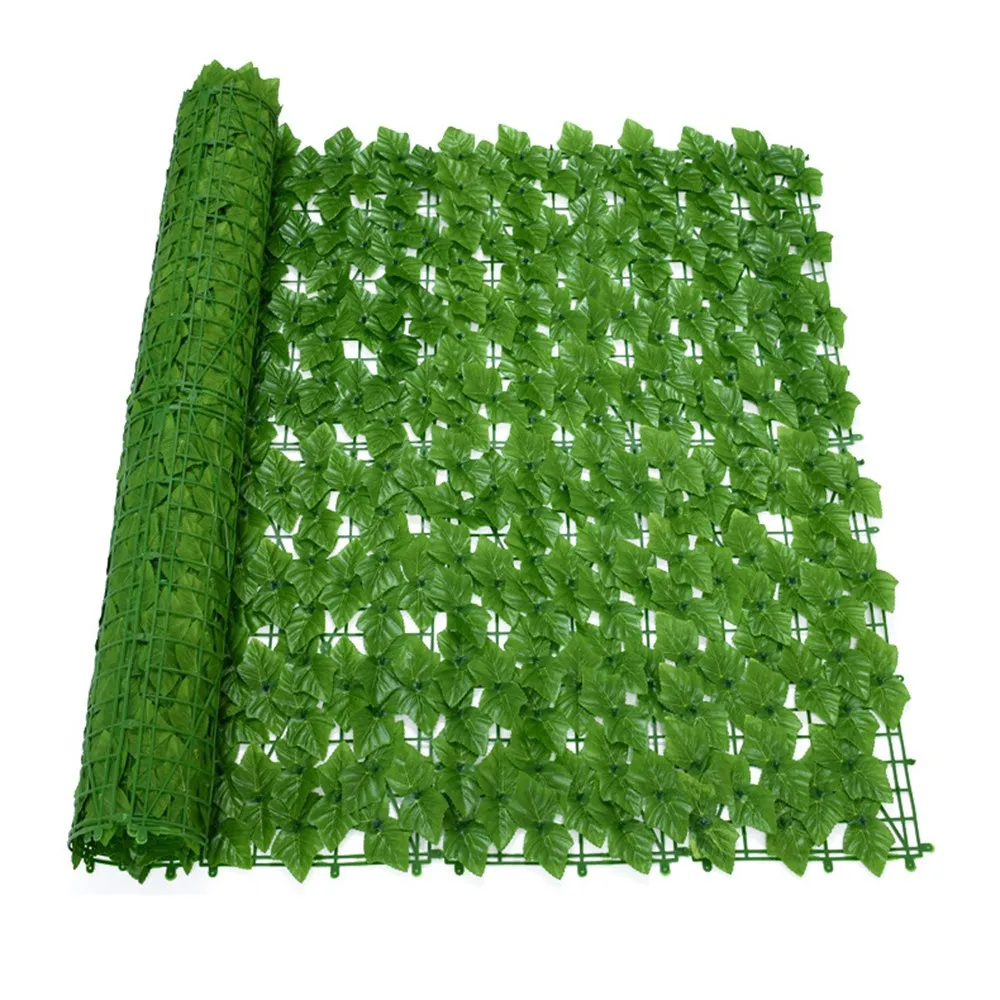 

Plastic Fence Artificial Green Dill Leaf Plants Lawn Panels Balcony Grass Fence for Outdoor Garden Courtyard Decoration
