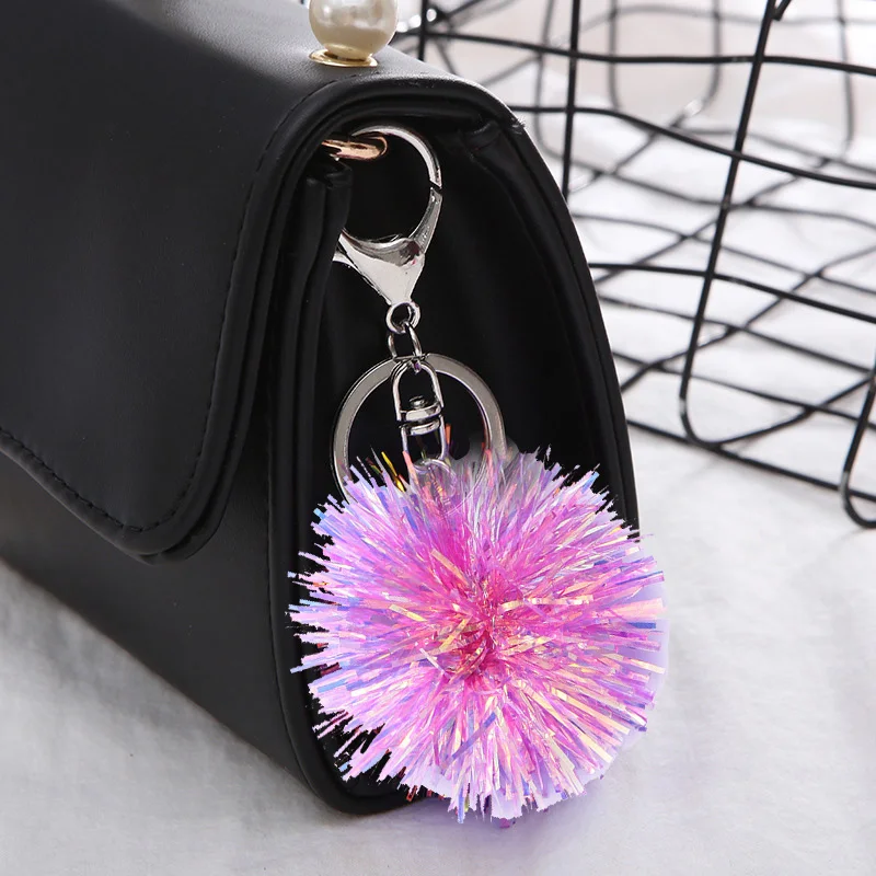 Модный яркий Шелковый шар Омаров застежка Сумочка с брелоком рюкзак подвеска