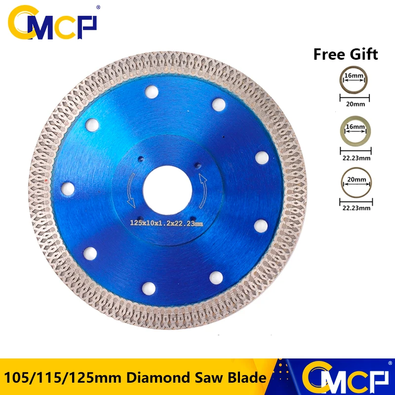 

CMCP Diamond Saw Blade Disc Porcelain Tile Ceramic Granite Marble Cutting Blades For Angle Grinder 105/115/125mm Cutting Discs