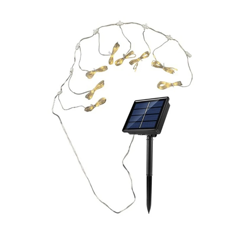 

Outdoor Waterproof Solar Umbrella Light String Pathway Garden Lawn Umbrella Light Solar Powered Street Lamp Outdoor Night R9CA