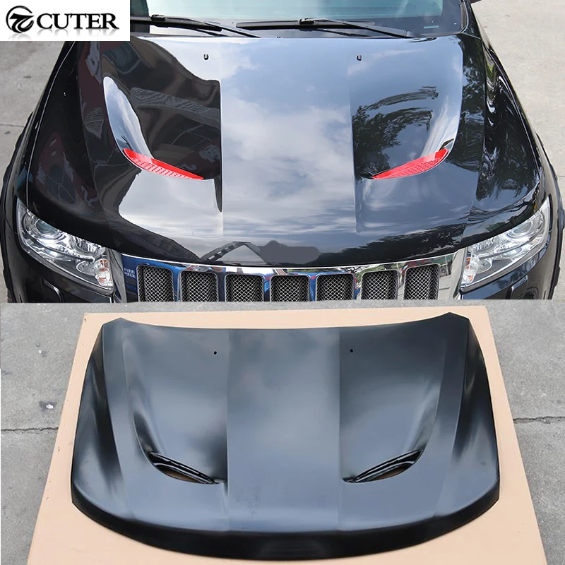 SRT8 стиль кузова автомобиля Комплект стекловолокна Защитная крышка для капота двигателя капот для Jeep Grand Cherokee 13-17